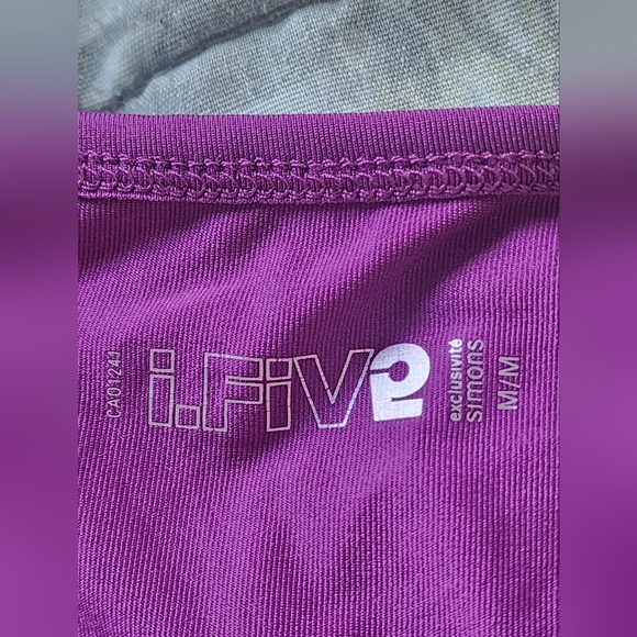 I.fiv5 purple atheltic work out tank top - Picture 3 of 4